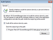 Audit options