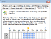 Server operational time