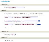 Configuring a new Retention Policy