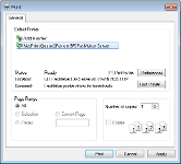 Sending fax by printing content to GFI NetPrintQueue2Fax printer driver