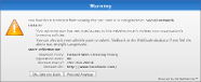 Soft Blocking Warning